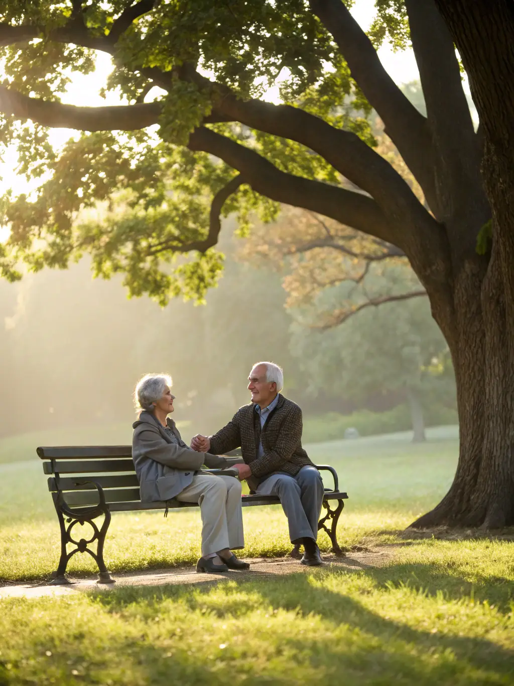 A visual representation of a retirement portfolio, emphasizing stability and growth for long-term wealth preservation, set against a serene retirement scene.