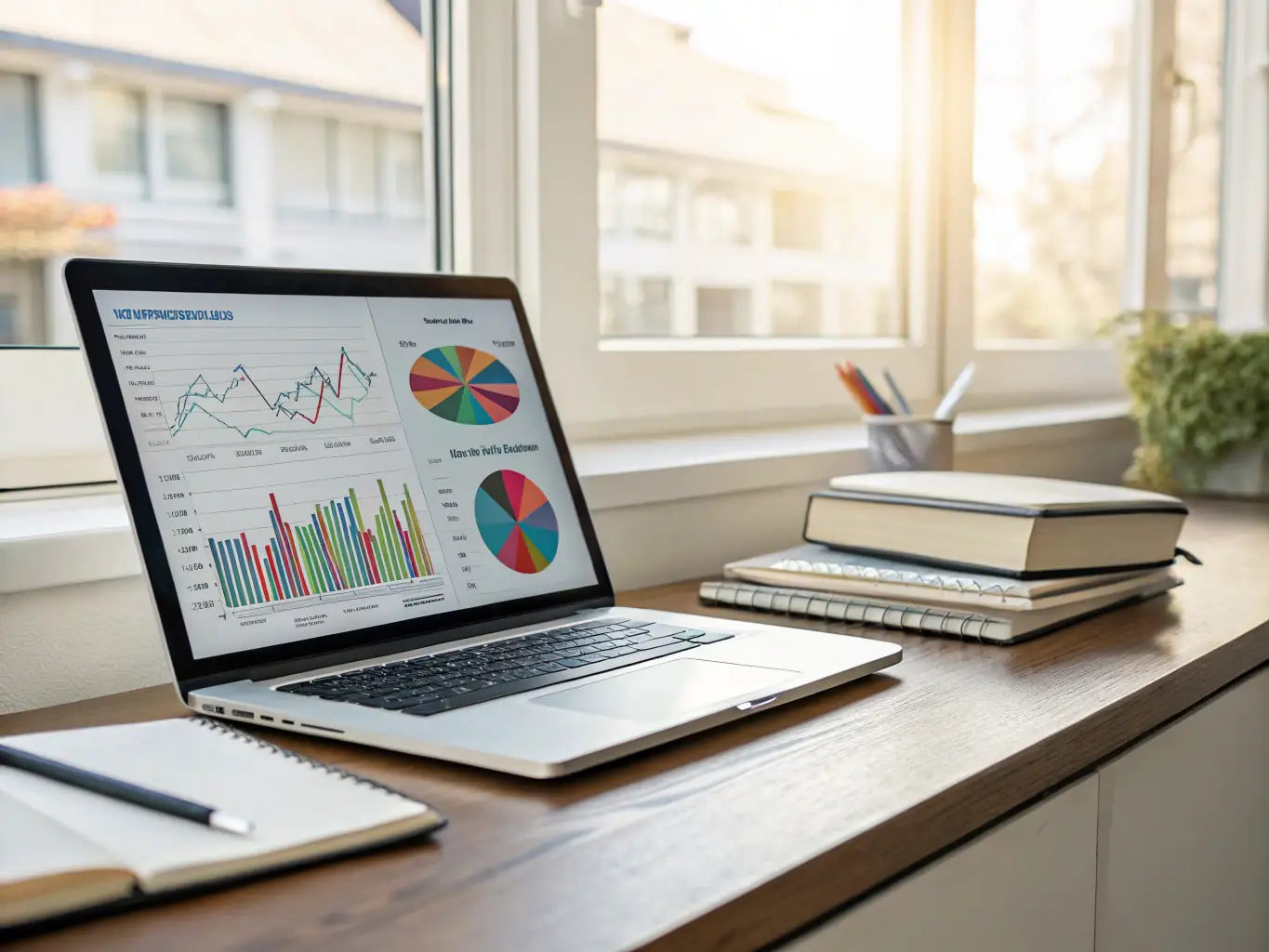 A diverse portfolio chart displayed on a digital screen, illustrating the concept of portfolio diversification across various asset classes and markets.